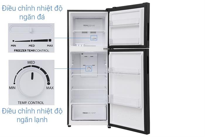 Tủ lạnh Aqua Inverter 212 lít AQR-T239FA(FB)